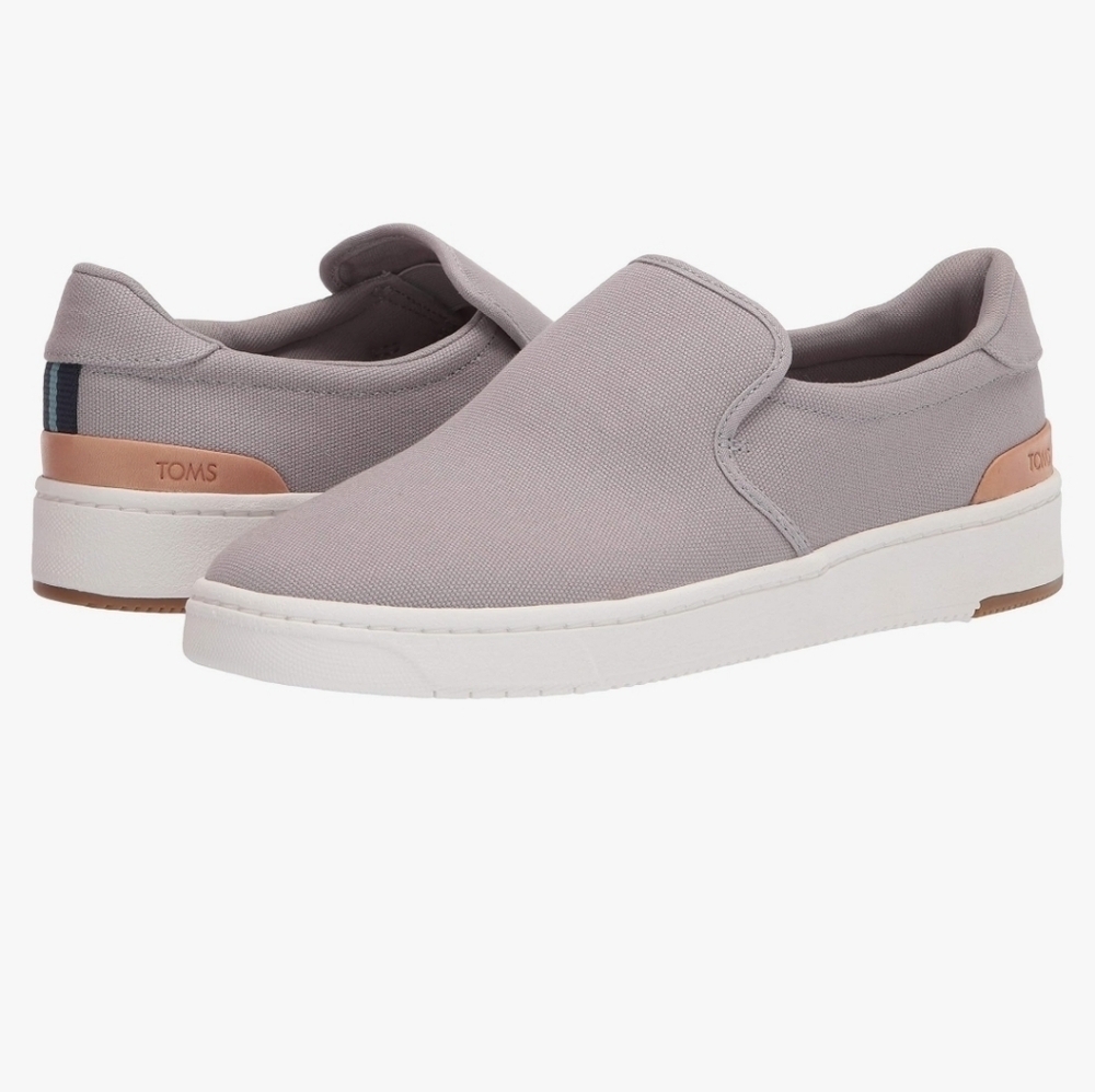 Tom's Travel Lite Grey Slip-On Sneaker Sz. 7